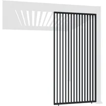 Weide Vertikale Lamellenwand für Weide Pergola 2 Stück 0,93 x 2,34 m Grau