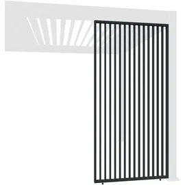 Weide Vertikale Lamellenwand für Weide Pergola 2 Stück 0,93 x 2,34 m Grau