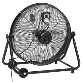 vidaXL Trommelventilator 60 cm Bodenventilator Schwarz