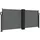 vidaXL Seitenmarkise Ausziehbar 100 x 600 cm Grau Polyester