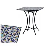 Mojawo Küchentisch Outdoortisch Mosaiktisch Gartentisch Bistrotisch Tisch 61x61xH70cm