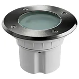 Heitronic Bodeneinbaustrahler Edelstahl 9,0 cm IP67 500 lm silber