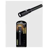 Maximus M-FL-006B-BL-H LED Taschenlampe mit Gürtelclip, mit USB-Schnittstelle akkubetrieben