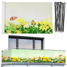 Maximex Balkonverkleidung 500 x 85 cm mehrfarbig Kunststoff