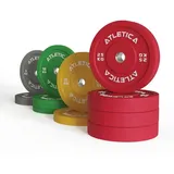 Atletica Hantelscheiben Color Bumper Plates Set 190 kg mehrfarbig
