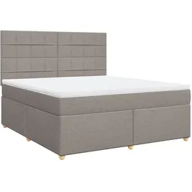 vidaXL Boxspringbett 180 x 200 cm Taupe