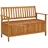 vidaXL Gartenbank mit Stauraum 120 x 61 x 84 cm Braun