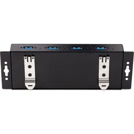 Startech StarTech.com 4-Port USB 3.0 Hub mit 5 Gbit/s - 4 - Industrie USB Hub/Ladestation, Heavy Duty - USB Mehrfachstecker/Splitter (5G4AINDNP-USB-A-HUB) USB-Hubs