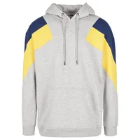 URBAN CLASSICS Oversize 3-Tone Hoody in Grau, Größe S