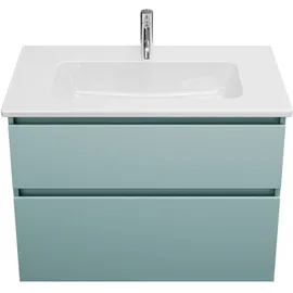 Burgbad Waschtischunterschrank 2 Auszüge 83 x 41,5 x 62,2 cm Eisblau Matt