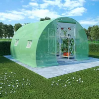 vidaXL Gewächshaus Treibhaus Garten Tomatenhaus Foilen Pflanzenhaus Polytunnel