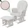 MCW Relaxsessel MCW-C76 Cord 320 g/m2 80 x 100 x 80 cm Creme mit Hocker