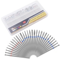 MWOOT 30 Stücke Nail Drill Bits,3/32 Zoll Nagelfräser Bits Set,Polieren Schleifkörper Schleifkopf Nagelfräser Aufsätze Set für Maniküre Pediküre