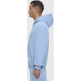 dropsize Super Heavy Blank Zip Hoodie Herren Blau L