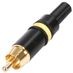 Neutrik NTR-NYS373-4, RCA (M), Schwarz, Gelb, Kunststoff, Gold