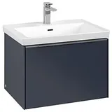 Villeroy & Boch Subway 3.0 Waschtischunterschrank C57500VQ 62,2x42,9x47,8cm, ohne LED/Griff Aluminium glänzend, marine blue