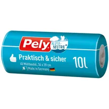 Pely Müllbeutel Praktisch und sicher klimaneutralisiert 10L 40 Stück