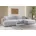 Eckcouch U form Wohnzimmer Couch Large 342cm SIENA stoff Poso Grau Grau