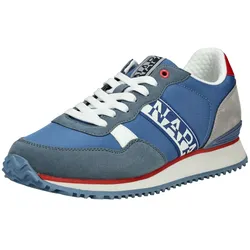 Sneaker NAPAPIJRI "Napapijri Sneaker Lederimitat/Textil", Gr. 43, blau (azur), Lederimitat, Textil, casual, Schuhe