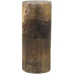 Chic Antique Vase Schimmer, Ø12,5 x H30 cm, antik mokka