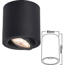 Braytron SPOTLIGHT 1 GU10 rund schwarz