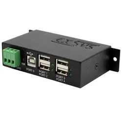 Exsys USB 2.0 Hub 4-Port extern Din-Rail Kit