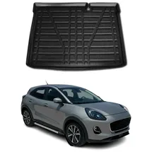 Omac Kofferraumwanne Laderaumwanne für Ford Puma 2019-2025 Untere Gummi TPE Schwarz