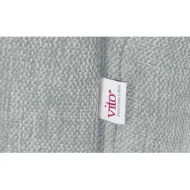 Vito Drehsessel Ticona Flachgewebe 70 x 133 x 80 cm Grau mit Relax-Funktion