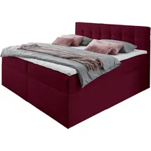 PLACES OF STYLE Boxbett PLACES OF STYLE, rot (bordeaux meliert), B:182cm L:210cm, Komplettbetten