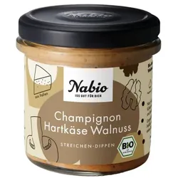 Nabio Brotaufstrich Champignon Käse und Walnuss bio