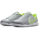 Nike Tiempo Legend 10 Academy IC Kinder - metallic silver/black-volt