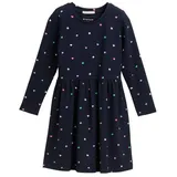Tom Tailor Skaterkleid, mit Herzchen-Allover-Muster, blau