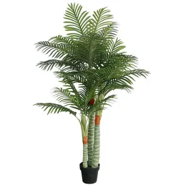 vidaXL Palme Künstlich mit 3 Stämmen Grün 180 cm Pp