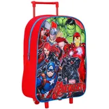 Marvel Avengers Kinderkoffer mit Rollen - Kinder Reise Trolley und Handgepäck - Handgepäck Trolley - Reisekoffer - Langlebiger Kindertrolley - Reisegepäck und Handgepäck - Trolley Tasche - S