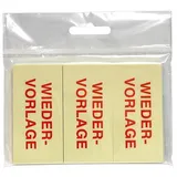 Info Haftmarker gelb "WIEDERVORLAGE" 3x 50 Streifen
