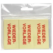 Info Haftmarker gelb "WIEDERVORLAGE" 3x 50 Streifen