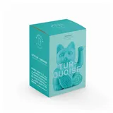 Donkey Products Dekofigur Donkey Products Lucky Cat Classic, Winkekatze, Glücksbringer, winkende blau