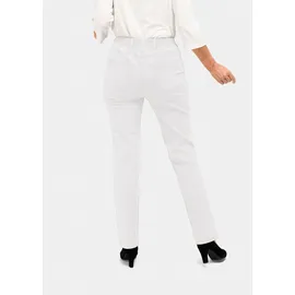 GOLDNER Bequeme Jeansschlupfhose mit Dehnbund in weiß | Gr.: 38