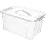 VBS Stapel-Box mit Deckel, 32,5x23,5x17cm transparent