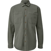 QS Overshirt aus Cord mit aufgestetzten Taschen - olive - XL