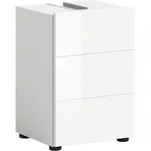 WELLTIME Waschbeckenunterschrank BIEL, Breite: 38 cm, 1 Tür, 2 Fächer, Siphonausschnitt (1-St) Badmöbel, Badschrank, Schrank, Unterschrank, Bad, Badezimmer weiß