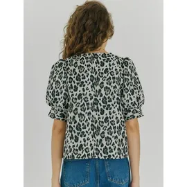 Norr Top Lelo grau/schwarz S