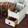 DESIGN DELIGHTS Organizer, File | mit Schublade, | Aufbewahrungskiste - Weiß, Holz, 19x20x26 cm, Arbeitszimmer, Schreibtische