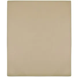 vidaXL Spannbettlaken Jersey 90 x 200 cm Taupe