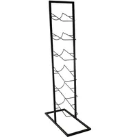 HIT Trading Weinregal 18 x 18 x 84 cm Schwarz