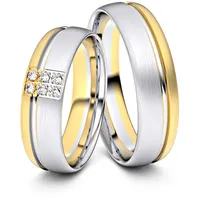 Trauringe Augsburg 585er Weifl-/Gelbgold - 4321