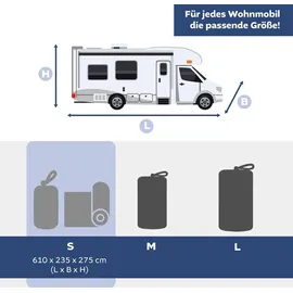 Lemodo Wohnmobil Schutzhülle S 50 x 50 cm Grau