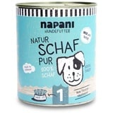 napani Dosenfutter für Hunde, Schaf pur 800 g Dose