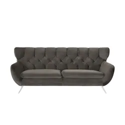 pop Sofa  Caldara , grau , Maße (cm): B: 225 H: 94 T: 95