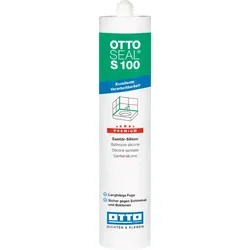 Ottoseal Premium Sanitär Silikon S100, basalt, a` 300 ml